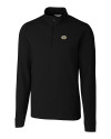 View image 1: Green Bay Packers Cutter & Buck Advantage Mens Zip Mock Black Mannequin