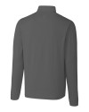 Philadelphia Eagles Cutter & Buck Advantage Mens Zip Mock Elemental Grey Mannequin Back Thumbnail Image