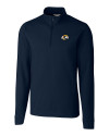 Los Angeles Rams Cutter & Buck Advantage Mens Zip Mock Liberty Navy Mannequin Thumbnail Image