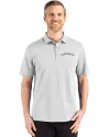 Colorado Rockies Cooperstown Cutter & Buck Advantage Refresh Epic Confidence Recycled Mens Big & Tall Tri-Blend Pique Polo CONCRETE Front Thumbnail Image