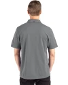 Los Angeles Dodgers City Connect- Cutter & Buck Advantage Refresh Epic Confidence Recycled Mens Big & Tall Tri-Blend Pique Polo Elemental Grey Back Thumbnail Image