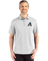 Arizona Diamondbacks Cooperstown Cutter & Buck Advantage Refresh Epic Confidence Recycled Mens Big & Tall Tri-Blend Pique Polo CONCRETE Front Thumbnail Image