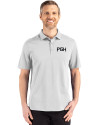 Pittsburgh Pirates City Connect Cutter & Buck Advantage Refresh Epic Confidence Recycled Mens Big & Tall Tri-Blend Pique Polo CONCRETE Front Thumbnail Image