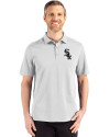 Chicago White Sox Cutter & Buck Advantage Refresh Epic Confidence Recycled Mens Big & Tall Tri-Blend Pique Polo CONCRETE Front Thumbnail Image