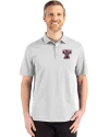 Texas A and M Aggies College Vault Cutter & Buck Advantage Refresh Epic Confidence Recycled Mens Big & Tall Tri-Blend Pique Polo CONCRETE Front Thumbnail Image