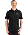 Louisiana Tech Bulldogs Cutter & Buck Advantage Refresh Epic Confidence Recycled Mens Big & Tall Tri-Blend Pique Polo Black Front Thumbnail Image