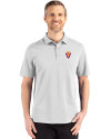 Virginia Tech Hokies College Vault Cutter & Buck Advantage Refresh Epic Confidence Recycled Mens Big & Tall Tri-Blend Pique Polo CONCRETE Front Thumbnail Image