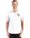 View image 10: Florida State Seminoles Alumni Cutter & Buck Advantage Refresh Recycled Cotton-Blend Pique Mens Big & Tall Polo White Front