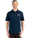 Northern Arizona Lumberjacks Cutter & Buck Advantage Refresh Epic Confidence Recycled Mens Big & Tall Tri-Blend Pique Polo Liberty Navy Front Thumbnail Image