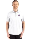 East Carolina (ECU) Pirates College Vault Cutter & Buck Advantage Refresh Epic Confidence Recycled Mens Big & Tall Tri-Blend Pique Polo White Front Thumbnail Image