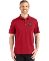 Maryland Terrapins Cutter & Buck Advantage Refresh Epic Confidence Recycled Mens Big & Tall Tri-Blend Pique Polo Cardinal Red Front Thumbnail Image