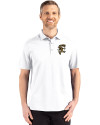 View image 10: Grambling Tigers College Vault Cutter & Buck Advantage Refresh Recycled Cotton-Blend Pique Mens Big & Tall Polo White Front