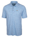 Los Angeles Chargers Cutter & Buck Advantage Tri-Blend Space Dye Mens Polo Atlas Light Blue Mannequin Thumbnail Image