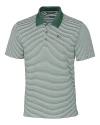 Green Bay Packers Cutter & Buck Forge Polo Tonal Stripe Tailored Fit Hunter Green Mannequin Thumbnail Image