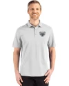 Oakland Golden Grizzlies Cutter & Buck Advantage Refresh Epic Confidence Recycled Mens Big & Tall Tri-Blend Pique Polo CONCRETE Front Thumbnail Image