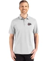 Montana Grizzlies Cutter & Buck Advantage Refresh Epic Confidence Recycled Mens Big & Tall Tri-Blend Pique Polo CONCRETE Front Thumbnail Image