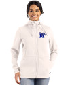 View image 7: Memphis Tigers Cutter & Buck Roam Recycled Buttery-Soft Knit Womens Full Zip Hooded Jacket Shell Front