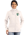 Tulane Green Wave College Vault Cutter & Buck Roam Epic Versatility Recycled Womens Full Zip Hooded Jacket Shell Front Thumbnail Image