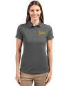 Arizona State Sun Devils Cutter & Buck Advantage Eco Tri-Blend Pique Womens Polo Elemental Grey Front Thumbnail Image
