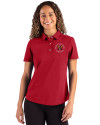 Virginia Military Institute Keydets Cutter & Buck Advantage Refresh Epic Confidence Recycled Womens Tri-Blend Pique Polo Cardinal Red Front Thumbnail Image