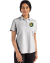 Southeastern Louisiana Lions Cutter & Buck Advantage Refresh Epic Confidence Recycled Womens Tri-Blend Pique Polo CONCRETE Front Thumbnail Image