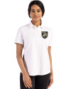 Army Black Knights Cutter & Buck Advantage Refresh Epic Confidence Recycled Womens Tri-Blend Pique Polo White Front Thumbnail Image