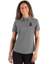 Alabama Crimson Tide College Vault Cutter & Buck Advantage Refresh Epic Confidence Recycled Womens Tri-Blend Pique Polo Elemental Grey Front Thumbnail Image