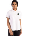 Michigan State Spartans College Vault Cutter & Buck Advantage Refresh Epic Confidence Recycled Womens Tri-Blend Pique Polo White Front Thumbnail Image