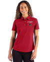 Louisville Cardinals Cutter & Buck Advantage Refresh Epic Confidence Recycled Womens Tri-Blend Pique Polo Cardinal Red Front Thumbnail Image
