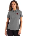Auburn Tigers Cutter & Buck Advantage Refresh Epic Confidence Recycled Womens Tri-Blend Pique Polo Elemental Grey Front Thumbnail Image