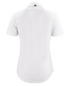 Navy Midshipmen Cutter & Buck Advantage Refresh Epic Confidence Recycled Womens Tri-Blend Pique Polo White Mannequin Back Thumbnail Image