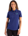 Florida Gators Cutter & Buck Advantage Refresh Epic Confidence Recycled Womens Tri-Blend Pique Polo Tour Blue Front Thumbnail Image