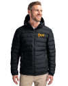 Arizona State Sun Devils Cutter & Buck Mission Ridge Repreve® Eco Insulated Mens Puffer Jacket Black Front Thumbnail Image