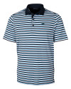 Carolina Panthers Cutter & Buck Mens Forge Polo Multi Stripe Atlas Light Blue Mannequin Thumbnail Image