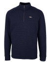 Denver Broncos Cutter & Buck Mens Coastal Half-Zip Liberty Navy Mannequin Thumbnail Image