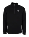Las Vegas Raiders Cutter & Buck Mens Coastal Half-Zip Black Mannequin Thumbnail Image
