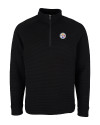 Pittsburgh Steelers Cutter & Buck Mens Coastal Half-Zip Black Mannequin Thumbnail Image
