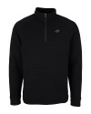 Carolina Panthers Cutter & Buck Mens Coastal Half-Zip Black Mannequin Thumbnail Image