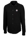 Pittsburgh Steelers Cutter & Buck Coastal Shirt Jacket Black Mannequin Thumbnail Image