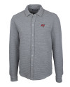 Tampa Bay Buccaneers Cutter & Buck Coastal Shirt Jacket Polished Heather Mannequin Thumbnail Image