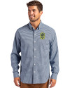 Nashville SC Cutter & Buck Skyline Epic Confidence Recycled Gingham Mens Big & Tall Long Sleeve Dress Shirt Pale Blue/Navy Blue Front Thumbnail Image