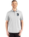 Minnesota United FC Cutter & Buck Advantage Refresh Epic Confidence Recycled Mens Tri-Blend Pique Polo CONCRETE Front Thumbnail Image