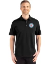 Chicago Fire FC Cutter & Buck Advantage Refresh Epic Confidence Recycled Mens Tri-Blend Pique Polo Black Front Thumbnail Image