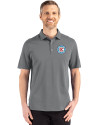 Chicago Fire FC Cutter & Buck Advantage Refresh Epic Confidence Recycled Mens Tri-Blend Pique Polo Elemental Grey Front Thumbnail Image
