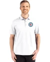 Chicago Fire FC Cutter & Buck Advantage Refresh Epic Confidence Recycled Mens Tri-Blend Pique Polo White Front Thumbnail Image