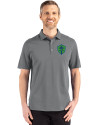 Seattle Sounders FC Cutter & Buck Advantage Refresh Epic Confidence Recycled Mens Tri-Blend Pique Polo Elemental Grey Front Thumbnail Image