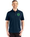 Seattle Sounders FC Cutter & Buck Advantage Refresh Epic Confidence Recycled Mens Tri-Blend Pique Polo Liberty Navy Front Thumbnail Image