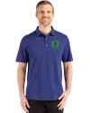 Seattle Sounders FC Cutter & Buck Advantage Refresh Epic Confidence Recycled Mens Tri-Blend Pique Polo Tour Blue Front Thumbnail Image