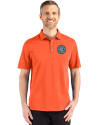 New York City FC Cutter & Buck Advantage Refresh Epic Confidence Recycled Mens Tri-Blend Pique Polo College Orange Front Thumbnail Image