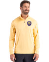Orlando City SC Cutter & Buck Coastline Epic Comfort Recycled Mens Quarter Zip Desert Front Thumbnail Image